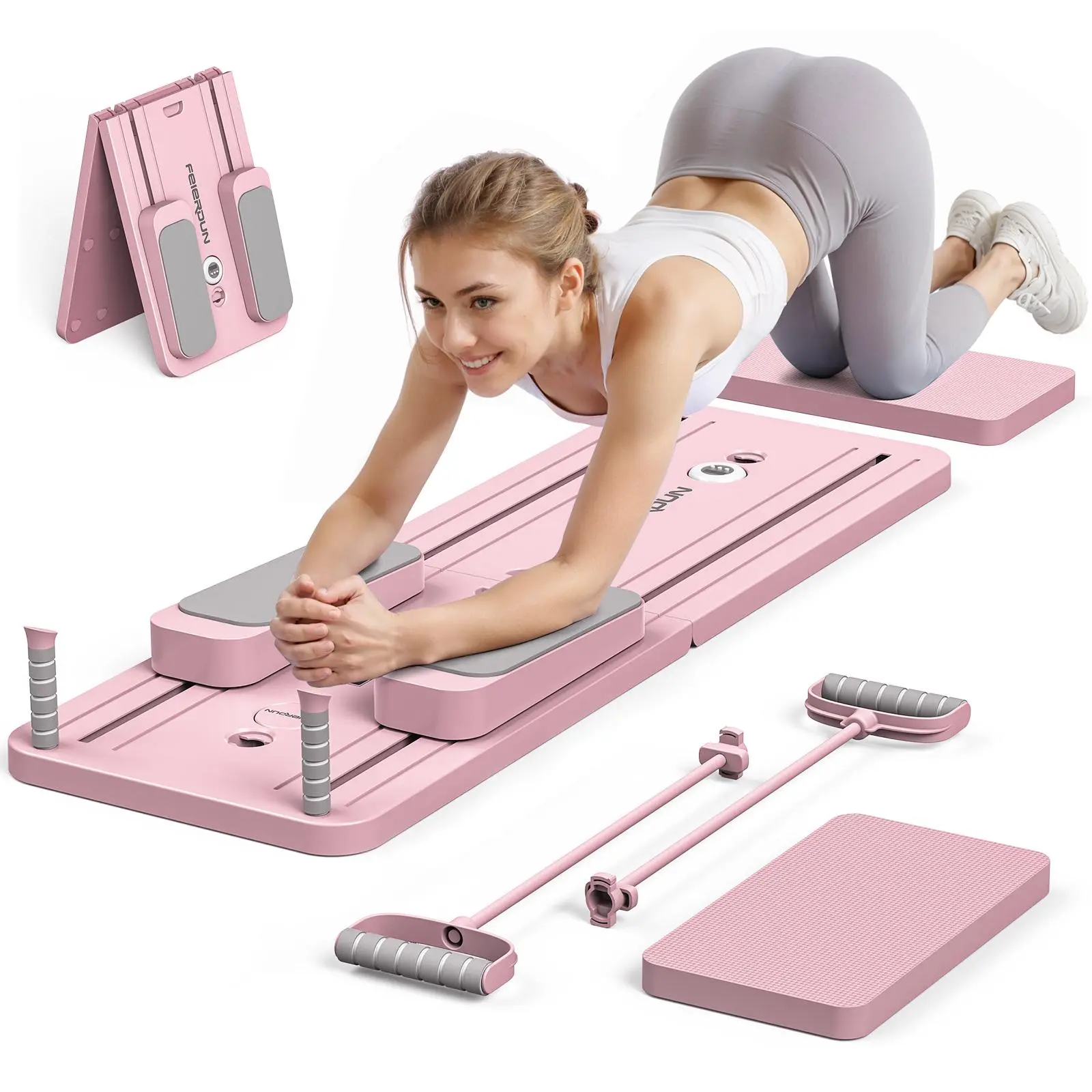 Pilate Yoga Workout - Planche de Pilates pliable multifonctionnelle, appareil