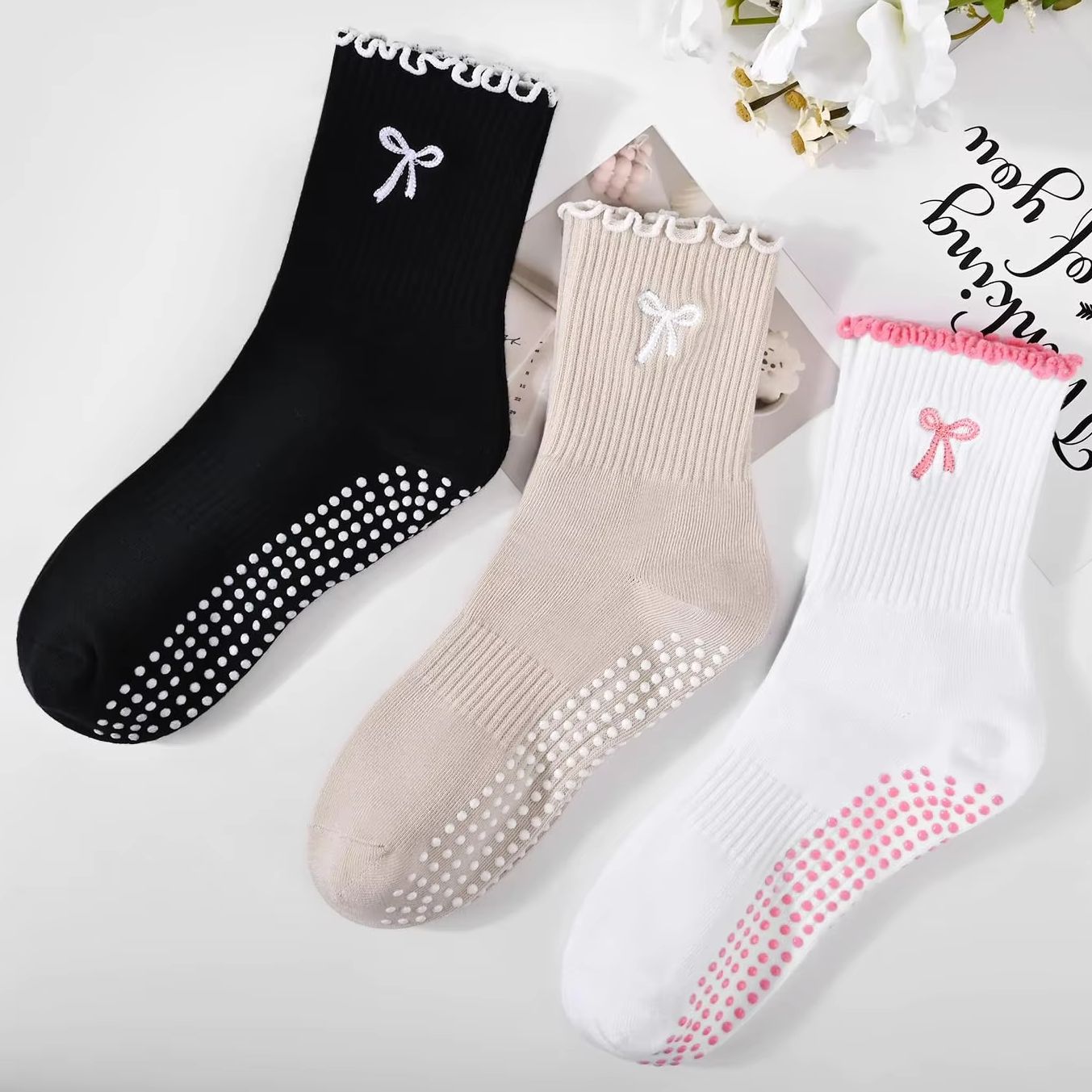 3 paires de chaussettes de Pil - Medias Para Pilates Y Yoga avis et prix